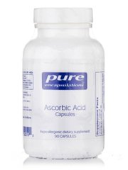 Капсулы с Аскорбиновой Кислотой, Ascorbic Acid Capsules, Pure Encapsulations, 90 капсул - фото