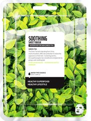 Тканинна Маска для обличчя, Green Tea Soothing Sheet Mask, Superfood For Skin, 25 мл - фото