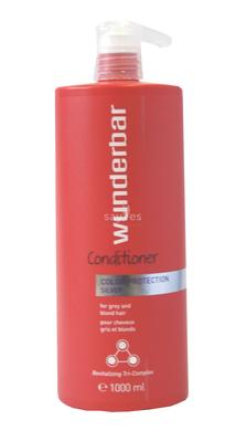 Кондиционер-защита цвета для окрашенных, седых и осветленных волос, Wunderbar, 1000мл - фото