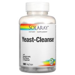 Дрожжи очищающие, Yeast-Cleanse, Solaray, 180 капсул - фото