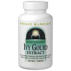 Экстракт плющевидной тыквы, Ivy Gourd, Source Naturals, 250 мг, 120 таблеток - фото