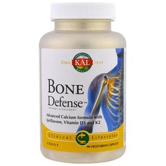 Комплекс для костей, Bone Defense, Kal, 90 капсул - фото