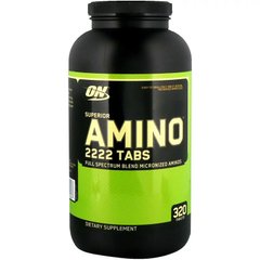 Аминокислотный комплекс, Amino 2222, Optimum Nutrition, 320 таблеток - фото
