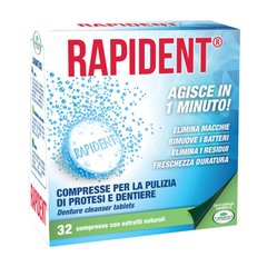 Таблетки для очистки протезів, Rapident, L'angelica, 32 шт - фото