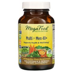 Мультивитамины для мужчин 40+, Multi for Men 40+, MegaFood, 60 таблеток - фото