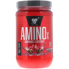 Комплекс аминокислот, Amino X, Bsn, вкус арбуз, 435 г - фото
