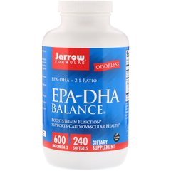 Риб'ячий жир баланс, EPA-DHA Balance, Jarrow Formulas, 240 капсул - фото