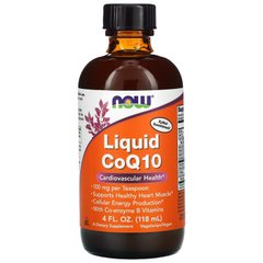 Коэнзим Q10 (Liquid CoQ10), Now Foods, жидкий, 118 мл - фото