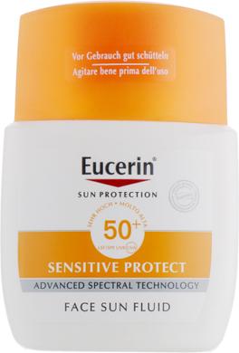 Солнцезащитный флюид для лица с фактором УФ защиты, SPF 50+, Eucerin, 50 мл - фото