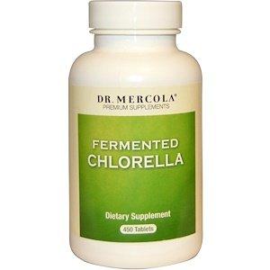 Хлорела, Chlorella, Dr. Mercola, ферментированная, 450 таблеток - фото