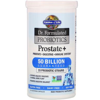 Пробиотическая формула: простата + (Probiotics), Garden of Life, 60 капсул - фото