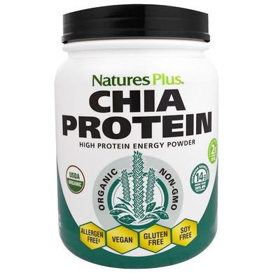 Чіа протеїн, Chia Protein, Nature's Plus, органік, порошок, 495 г - фото