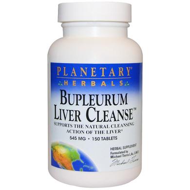 Володушка, Bupleurum Liver Cleanse, Planetary Herbals, 545 мг, 150 таблеток - фото