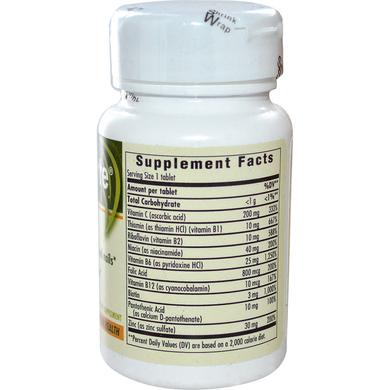 Біотин форте з цинком, Biotin Forte, Enzymatic Therapy (Nature's Way), 3 мг, 60 таблеток - фото