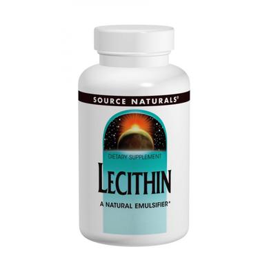 Лецитин 1200 мг, Source Naturals, 100 желатинових капсул - фото