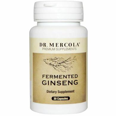 Корейский женьшень, Fermented Ginseng, Dr. Mercola, 30 капсул - фото