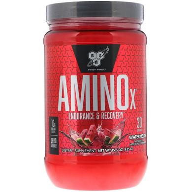 Комплекс аминокислот, Amino X, Bsn, вкус арбуз, 435 г - фото