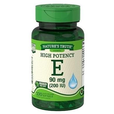 Вітамін Е, Vitamin E, 90 мг, Nature's Truth, 100 капсул - фото