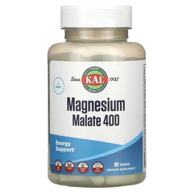 Магний малат, Magnesium Malate, Kal, 400 мг, 90 таблеток - фото