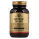 Лютеїн, Lutein, Solgar, 20 мг, 60 капсул, фото – 1
