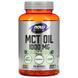 Масло МСТ, MCT Oil, Now Foods, Sports, 1000 мг, 150 капсул, фото – 1