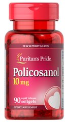 Поликозанол, Policosanol, Puritan's Pride, 10 мг, 90 капсул - фото