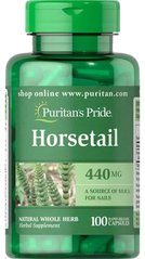 Хвощ полевой, Horsetail, Puritan's Pride, 440 мг, 100 капсул - фото
