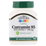 Куркумин 95, 500 мг, 21st Century, 45 капсул, фото