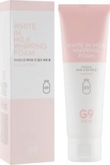 Пенка для умывания, осветляющая, White In Milk Whipping foam, G9Skin, 120 мл - фото