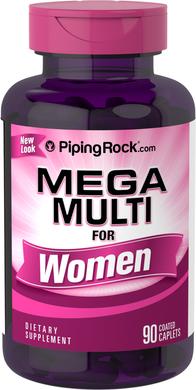 Женские витамины, Woman's Mega Multi, Piping Rock, 90 капсул - фото