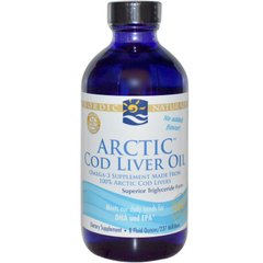 Риб'ячий жир з печінки тріски, Cod Liver Oil, Nordic Naturals, арктичний, 237 мл - фото