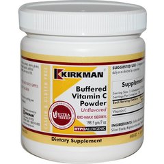 Витамин С (буферизованный), Buffered Vitamin C, Kirkman Labs, 198,5 г - фото