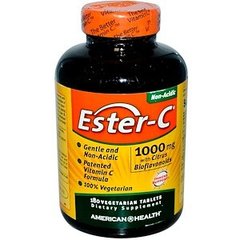 Эстер С с цитрусовыми биофлавоноидами, Ester-C, American Health, 1000 мг, 180 таблеток - фото
