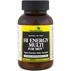 Комплекс вітамінів для чоловіків, Hi Energy Multi, FutureBiotics, 120табл - фото