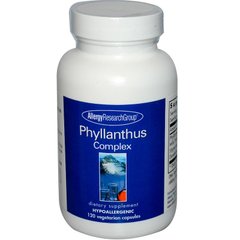 Комплекс для печінки (Phyllanthus Complex), Allergy Research Group, 120 капсул - фото