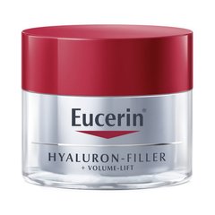 Денний крем для відновлення контуру обличчя, Hyaluron Filler Volume Lift Day Cream SPF15, Eucerin, 50 мл - фото