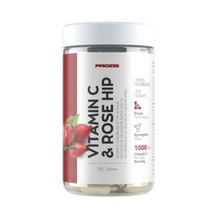 Вітамін С 500 мг + Rose Hip, Prozis, 180 таблеток - фото