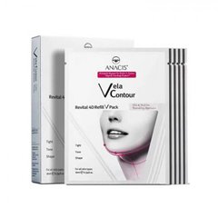 Лифтинг-маска для контура лица, Vela Contour 4D Refill V Pack, Anacis, 10 мл*5 шт - фото