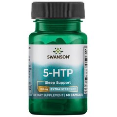 5-НТР экстра сила, 5-HTP Extra Strength, Swanson, 100 мг, 60 капсул - фото