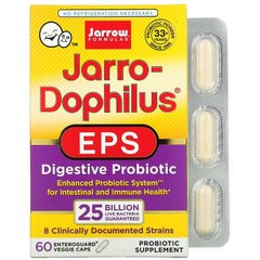 Пробиотики (дофилус), Jarro-Dophilus EPS, Jarrow Formulas, 60 капсул - фото