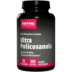 Поликозанол ультра (Ultra Policosanols), Jarrow Formulas, комплекс, 10 мг, 100 капсул - фото