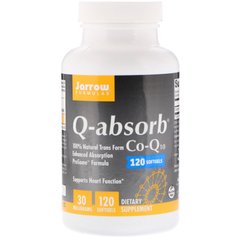 Коензим Q10, Q-absorb Co-Q10, Jarrow Formulas, 30 мг, 120кап - фото