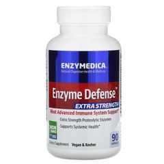 Ферменты для иммунитета, Enzyme Defense (Formerly ViraStop), Extra Strength, Enzymedica, 90 капсул - фото