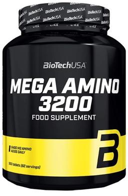 Аминокислотный комплекс, MEGA AMINO 3200, BioTech USA, 500 таблеток - фото