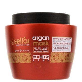 Маска з аргановою олією для сухих і пошкоджених волосся, Seliar argan, Echosline, 500 мл - фото