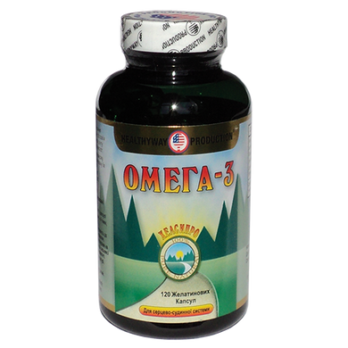 Омега-3, Healthyway Production, 120 капсул - фото