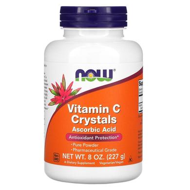 Вітамін С, кристали, Vitamin C Crystals, Now Foods, 227 г - фото