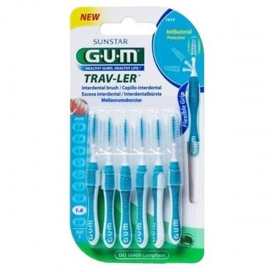 Зубная щетка межзубная TravLer 1, Gum, 6 мм - фото