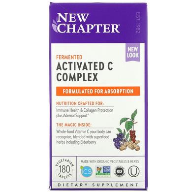 Комплекс з вітаміном с, Activated C, New Chapter, 180 таблеток - фото