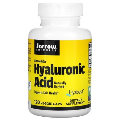 Гиалуроновая кислота, Hyaluronic Acid, Jarrow Formulas, 50 мг, 120 капсул - фото